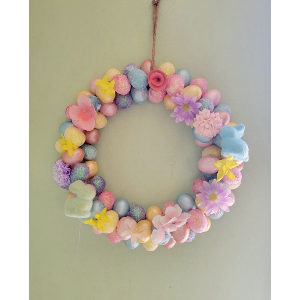 Handmade Easter Egg Spring Time Wreath